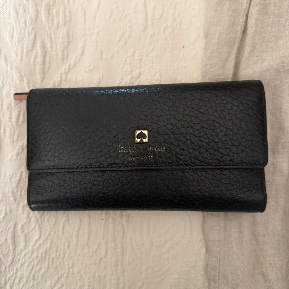 Kate Spade Black Leather Wallet